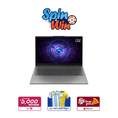 Lenovo LOQ 15 15IAX9E Intel Core i5-12450HX  NVIDIA GeForce RTX 4050 With 6GB Graphic 15.6" Gaming Laptop