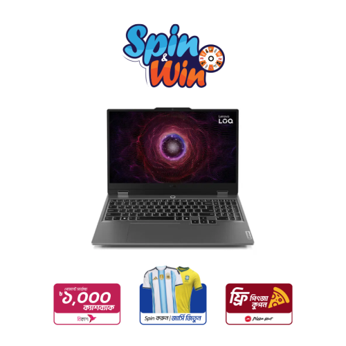Lenovo LOQ 15ARP9 AMD Ryzen 5-7235HS NVIDIA GeForce RTX 4050 With 6GB Graphics 15.6" Gaming Laptop